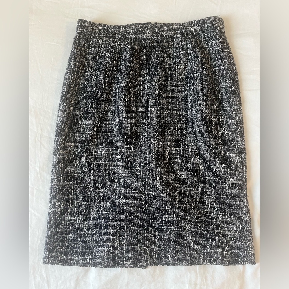 J. Crew Navy Blue and White Blazer & Skirt - Picture 4 of 6